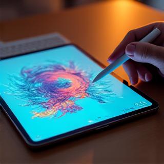 Digital artist working securely