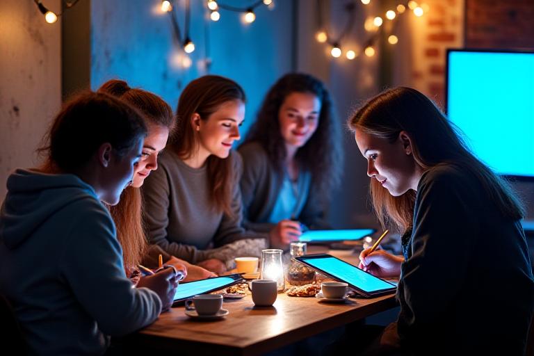 Artists collaborating with Procreate in a Brooklyn studio setting